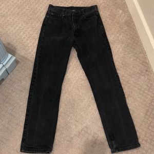 Black High Rise Denim Jeans